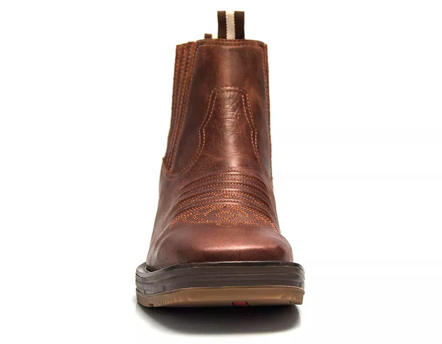 Bota Strong Shock Couro Fóssil Sella: Conforto e Durabilidade