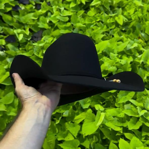 Chapéu Country Preto Lã Premium para Rodeios Cavalgadas Festas e Estilo