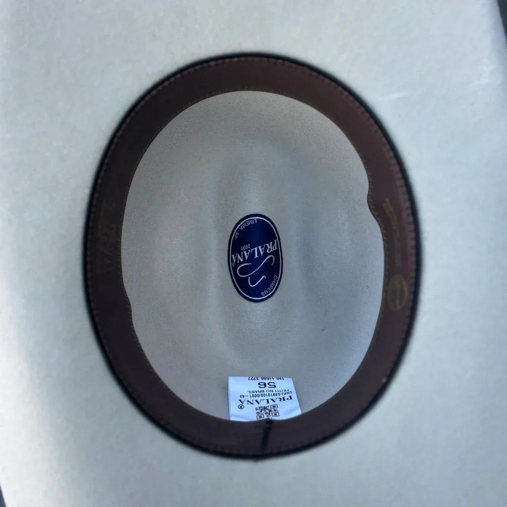 Chapéu Pralana Arena Gelo Feltro Lã Country Elegante para Rodeios Cavalgadas