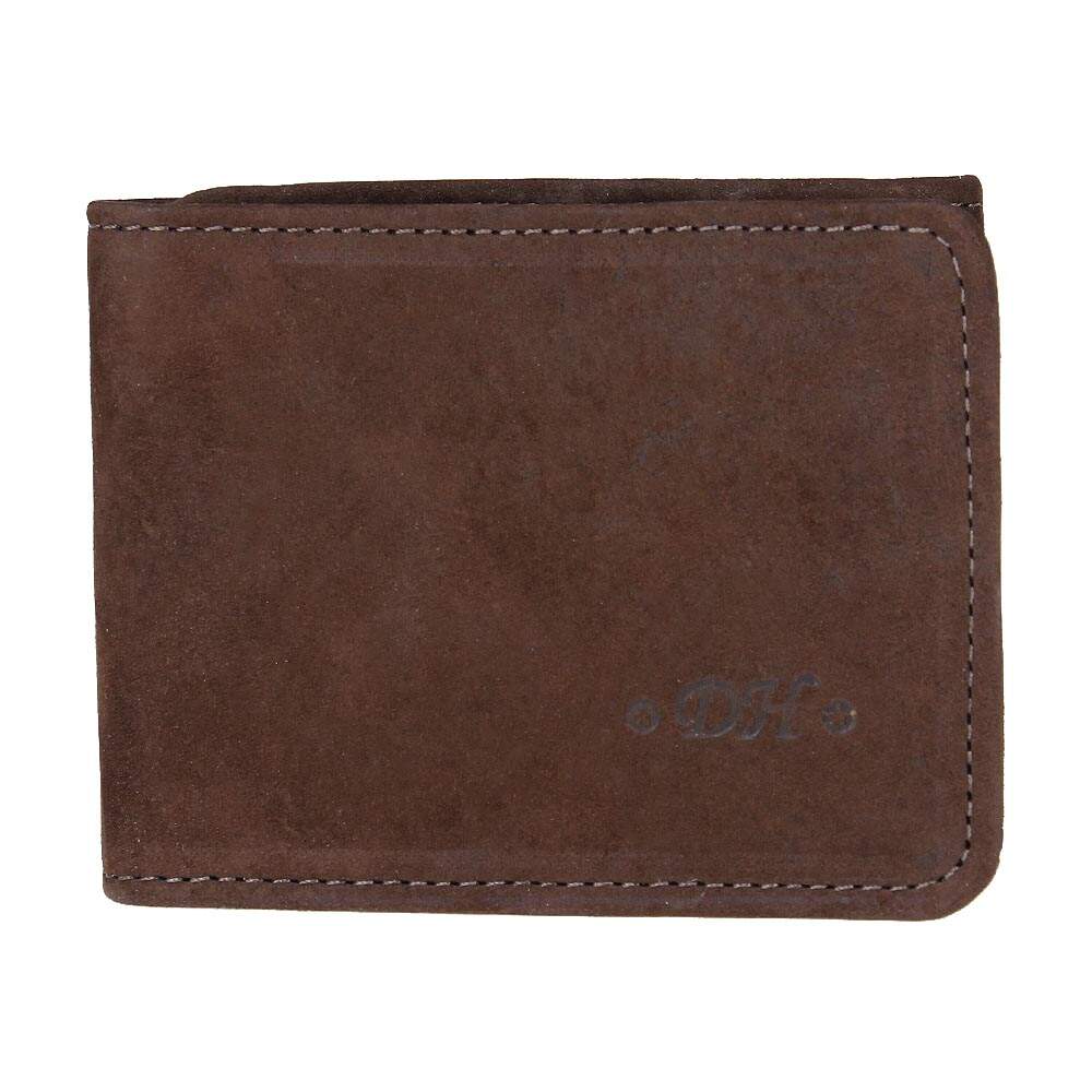 Carteira Masculina Pequena - Couro Legítimo Marrom Compacta