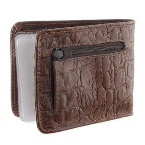 Carteira Masculina Premium Couro Jacaré Marrom