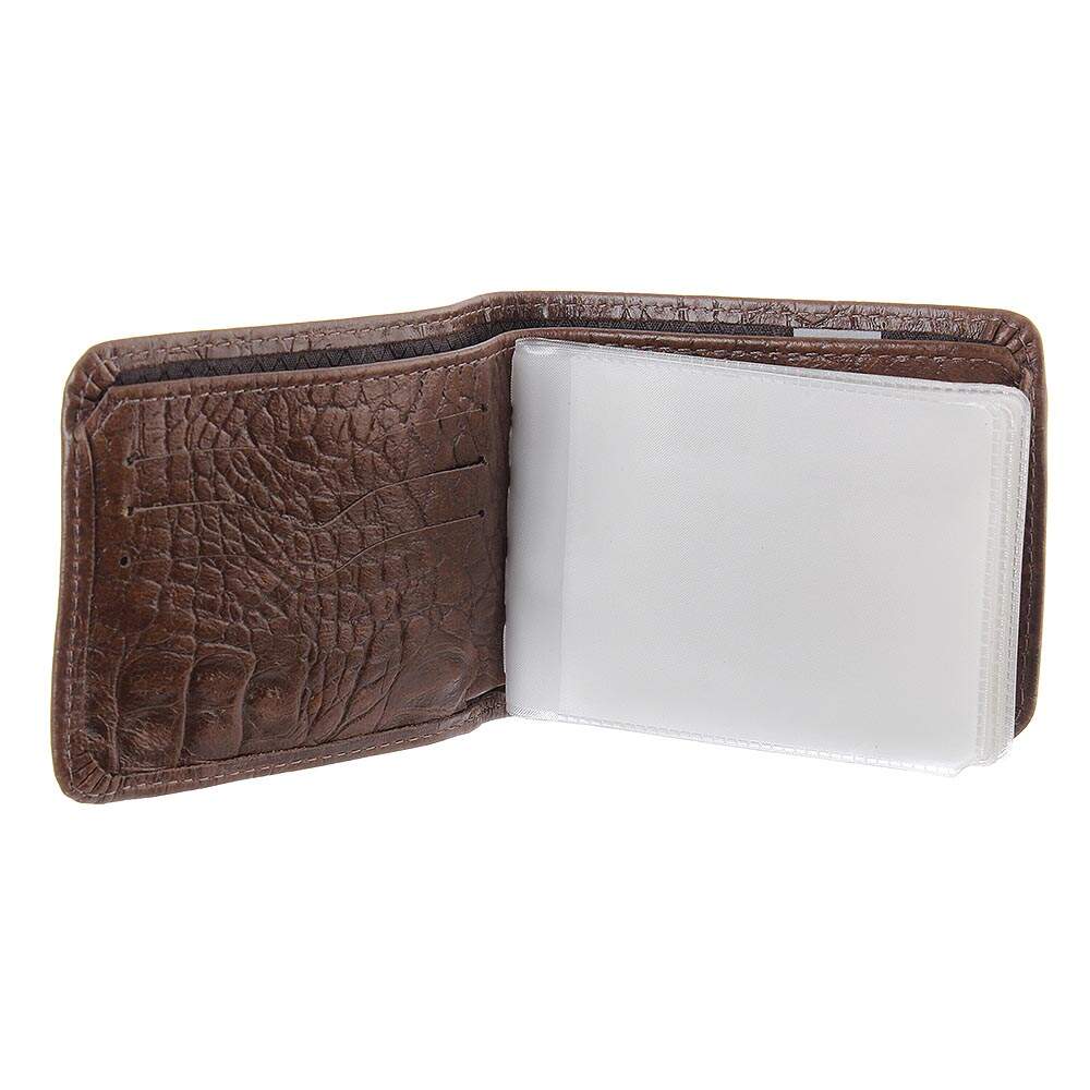 Carteira Masculina Premium Couro Jacaré Marrom