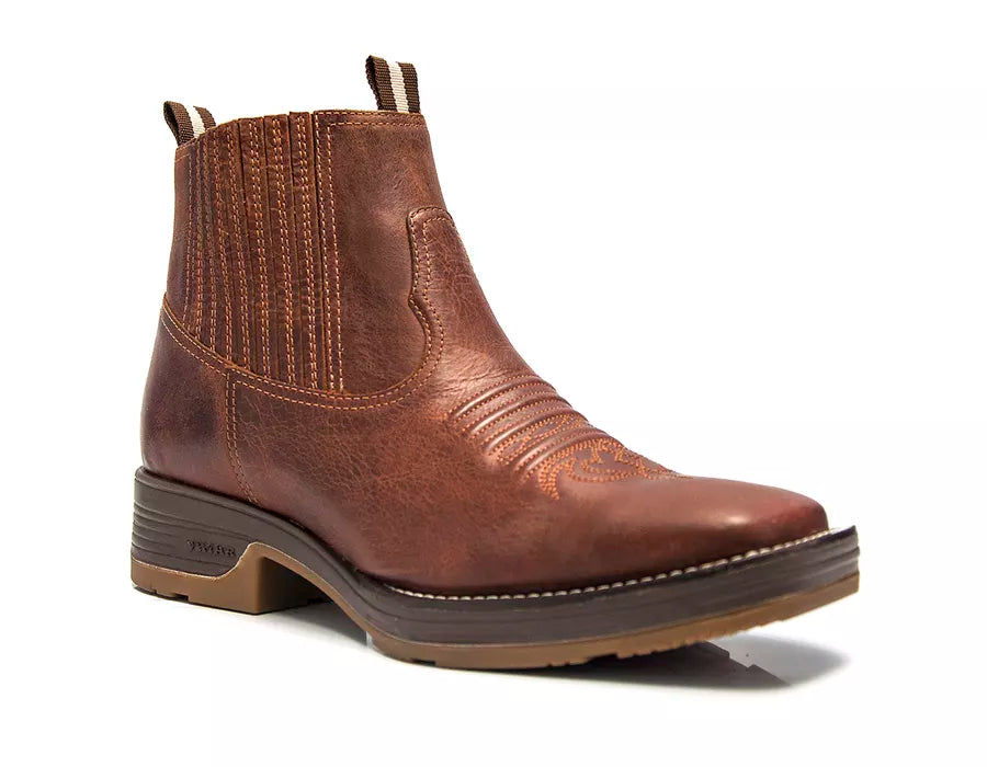 Bota Strong Shock Couro Fóssil Sella: Conforto e Durabilidade