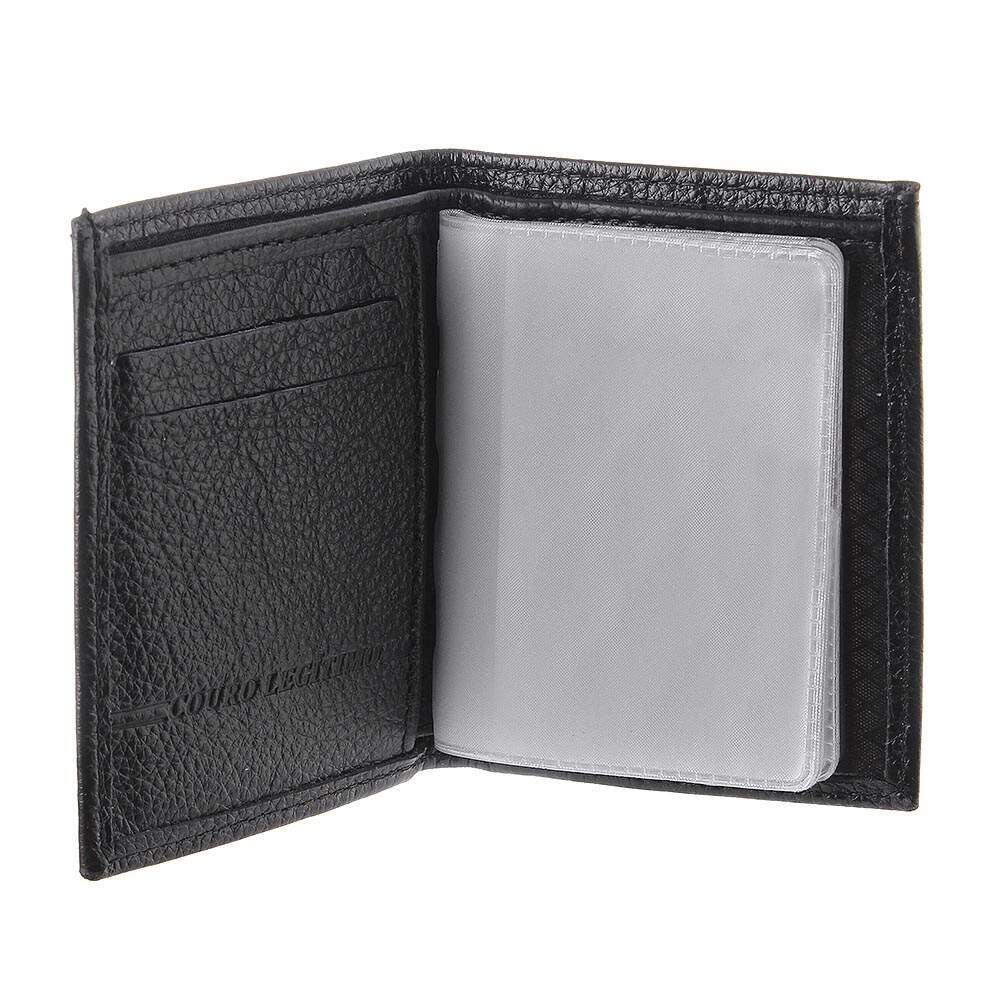 Carteira Masculina Premium - Elegância e Organização em Couro Genuíno