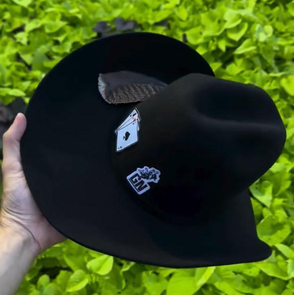 Chapéu Country Preto Lã Premium para Rodeios Cavalgadas Festas e Estilo