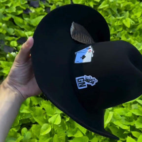 Chapéu Country Preto Lã Premium para Rodeios Cavalgadas Festas e Estilo