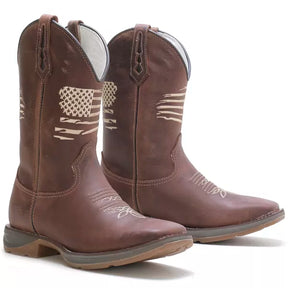 Bota Workboot General em Couro Crazy Horse - Café Resistente e Confortável