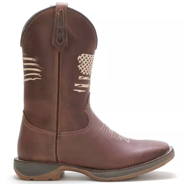 Bota Workboot General em Couro Crazy Horse - Café Resistente e Confortável