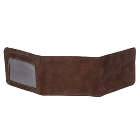 Carteira Masculina Pequena - Couro Legítimo Marrom Compacta