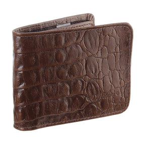 Carteira Masculina Premium Couro Jacaré Marrom