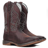Bota Workboot Stockman - Couro Crazy Horse Café