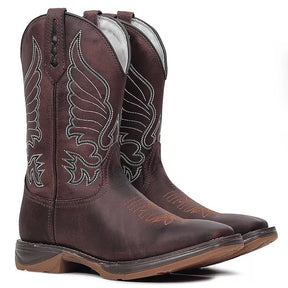 Bota Workboot Stockman - Couro Crazy Horse Café