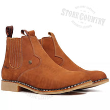 Botina Vira Francesa Nobuck Castor Masculina - Confortável Durável Estilo Country